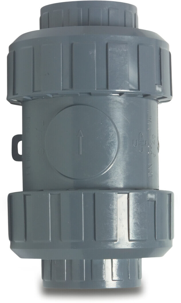 Praher Be- und Entlüftungsventil PVC-U 25 mm Klebemuffe 10bar Grau Typ S4
